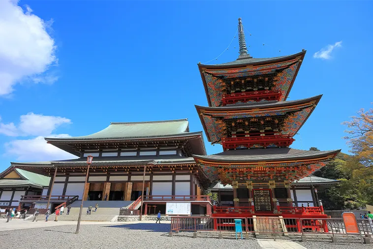 成田山新勝寺_三重塔と大本堂