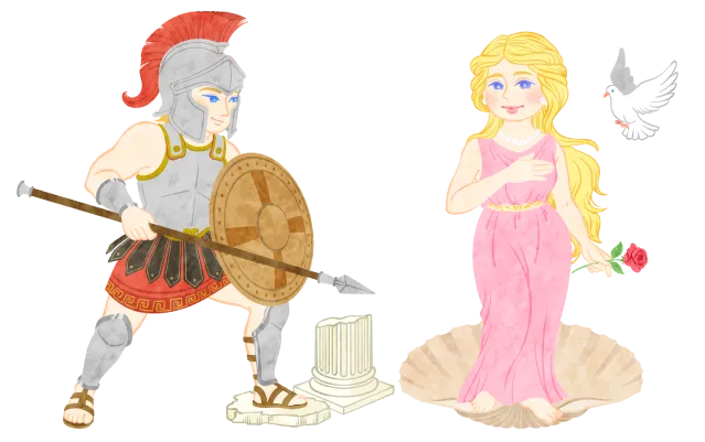 アフロディテとアレス